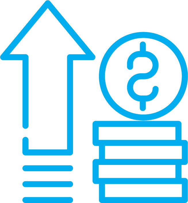 infrastructure management costs icon